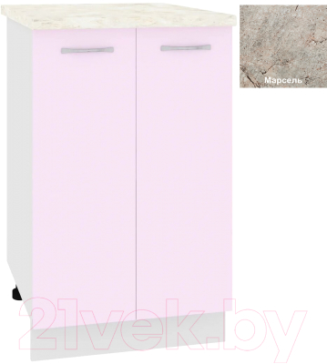 Шкаф-стол кухонный Кортекс-мебель Корнелия Лира НШ50р - фото