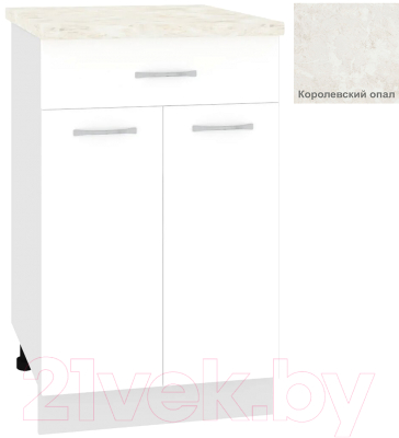 Шкаф-стол кухонный Кортекс-мебель Корнелия Лира НШ50р1ш - фото