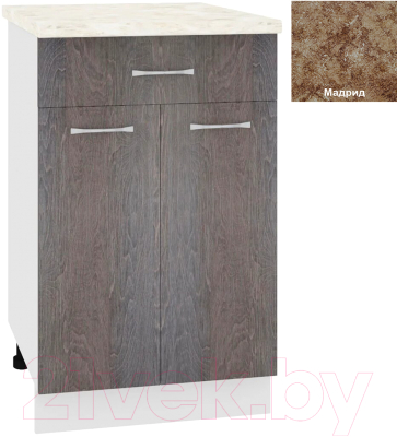 Шкаф-стол кухонный Кортекс-мебель Корнелия Лира НШ50р1ш - фото