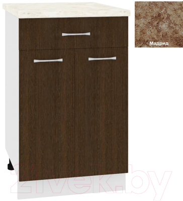 Шкаф-стол кухонный Кортекс-мебель Корнелия Лира НШ50р1ш - фото