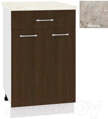 Шкаф-стол кухонный Кортекс-мебель Корнелия Лира НШ50р1ш - фото