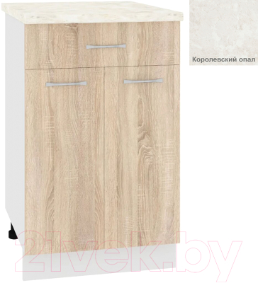 Шкаф-стол кухонный Кортекс-мебель Корнелия Лира НШ50р1ш - фото