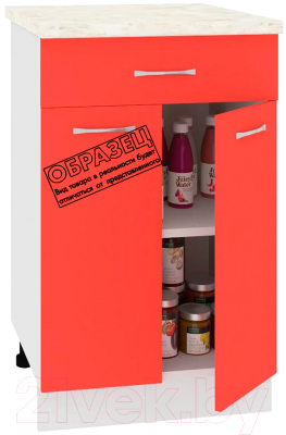 Шкаф-стол кухонный Кортекс-мебель Корнелия Лира НШ50р1ш