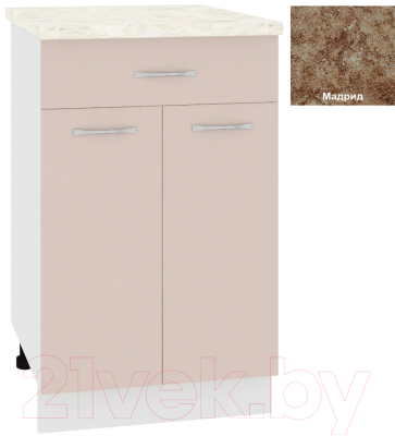 Шкаф-стол кухонный Кортекс-мебель Корнелия Лира НШ50р1ш - фото