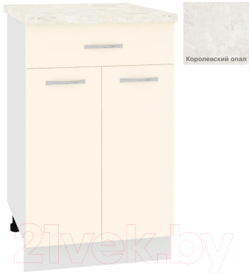 Шкаф-стол кухонный Кортекс-мебель Корнелия Лира НШ50р1ш - фото