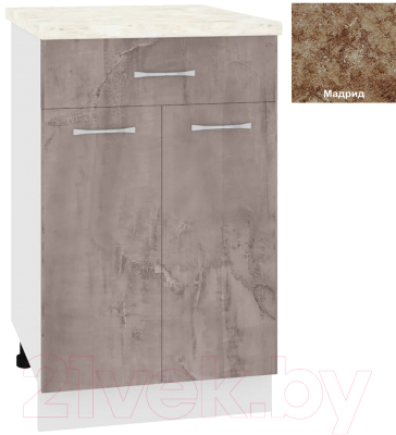 Шкаф-стол кухонный Кортекс-мебель Корнелия Лира НШ50р1ш - фото