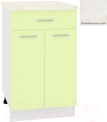 Шкаф-стол кухонный Кортекс-мебель Корнелия Лира НШ50р1ш - фото