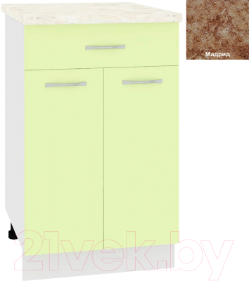 Шкаф-стол кухонный Кортекс-мебель Корнелия Лира НШ50р1ш - фото