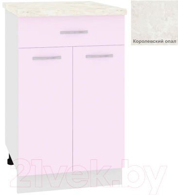 Шкаф-стол кухонный Кортекс-мебель Корнелия Лира НШ50р1ш - фото