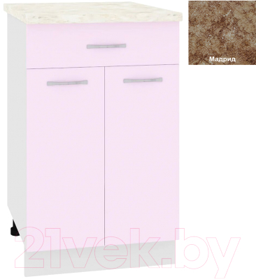 Шкаф-стол кухонный Кортекс-мебель Корнелия Лира НШ50р1ш - фото