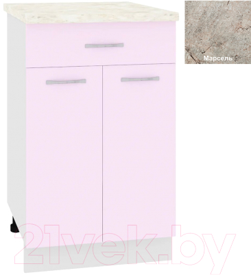 Шкаф-стол кухонный Кортекс-мебель Корнелия Лира НШ50р1ш - фото