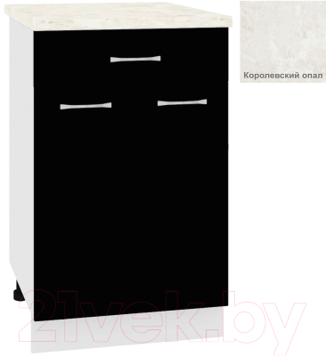 Шкаф-стол кухонный Кортекс-мебель Корнелия Лира НШ50р1ш - фото