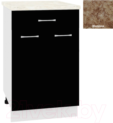 Шкаф-стол кухонный Кортекс-мебель Корнелия Лира НШ50р1ш - фото