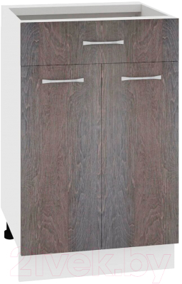 Шкаф-стол кухонный Кортекс-мебель Корнелия Лира НШ50р1ш без столешницы - фото