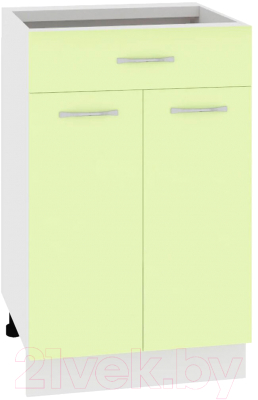 Шкаф-стол кухонный Кортекс-мебель Корнелия Лира НШ50р1ш без столешницы - фото