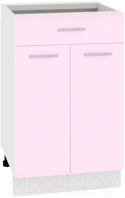 Шкаф-стол кухонный Кортекс-мебель Корнелия Лира НШ50р1ш без столешницы - фото