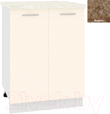 Шкаф-стол кухонный Кортекс-мебель Корнелия Лира НШ60р - фото