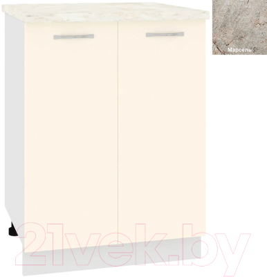 Шкаф-стол кухонный Кортекс-мебель Корнелия Лира НШ60р - фото