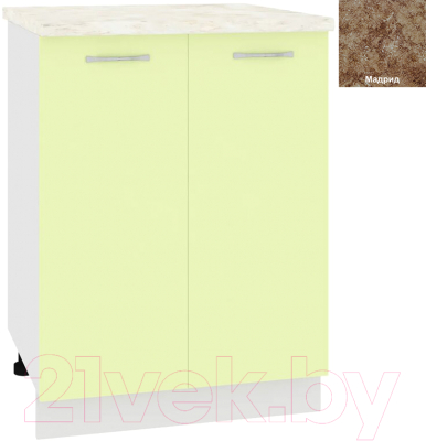 Шкаф-стол кухонный Кортекс-мебель Корнелия Лира НШ60р - фото