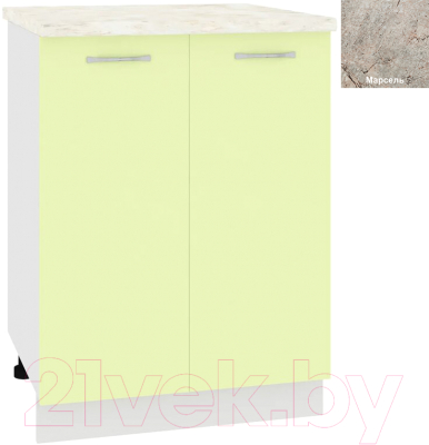 Шкаф-стол кухонный Кортекс-мебель Корнелия Лира НШ60р - фото