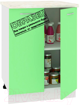 Шкаф-стол кухонный Кортекс-мебель Корнелия Лира НШ60р (черный/марсель)