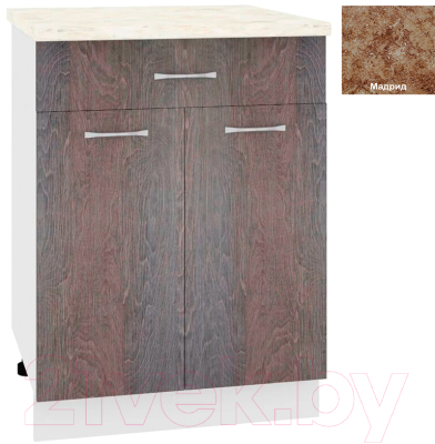 Шкаф-стол кухонный Кортекс-мебель Корнелия Лира НШ60р1ш - фото