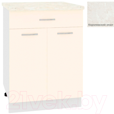 Шкаф-стол кухонный Кортекс-мебель Корнелия Лира НШ60р1ш - фото