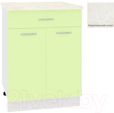 Шкаф-стол кухонный Кортекс-мебель Корнелия Лира НШ60р1ш - фото