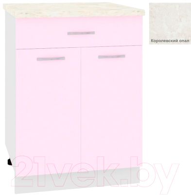 Шкаф-стол кухонный Кортекс-мебель Корнелия Лира НШ60р1ш - фото