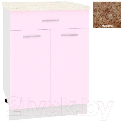 Шкаф-стол кухонный Кортекс-мебель Корнелия Лира НШ60р1ш - фото