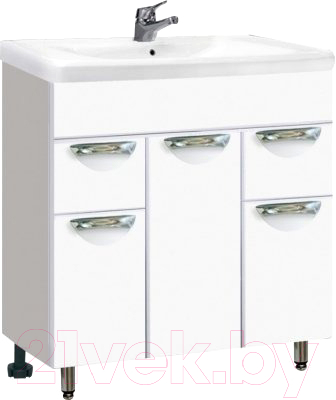 Тумба под умывальник Vako Ника Coma 80-3ф / 4603732062191 - фото