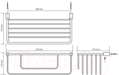 Полка для ванной Bemeta Cytro 146208152