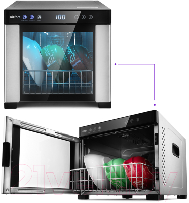 Сушильный шкаф для овощей и фруктов Kitfort KT-1916