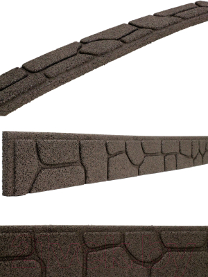 Бордюр садовый Multy Home Stones EU5000079-6 (6шт, коричневый)