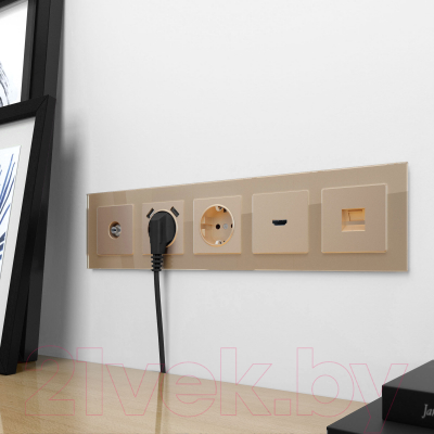 Рамка для выключателей и розеток Werkel W0051111 / a050795