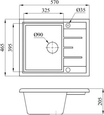 Мойка кухонная AV Engineering Platinum AV765495PGR