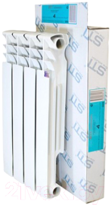 Радиатор алюминиевый STI 500/80 (4 секции) - фото