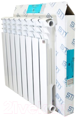 Радиатор алюминиевый STI 500/80 (8 секций) - фото