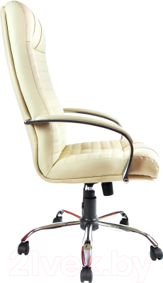 Кресло офисное Деловая обстановка Атлант Хром ХН кожа люкс