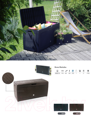 Ящик для хранения уличный Prosperplast Boxe Matuba