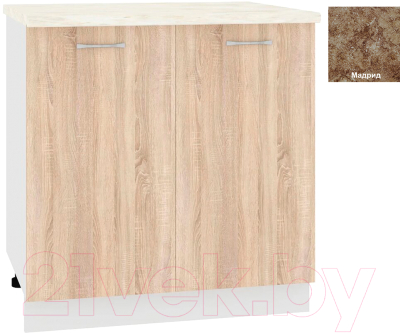 Шкаф-стол кухонный Кортекс-мебель Корнелия Лира НШ80р - фото