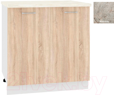 Шкаф-стол кухонный Кортекс-мебель Корнелия Лира НШ80р - фото