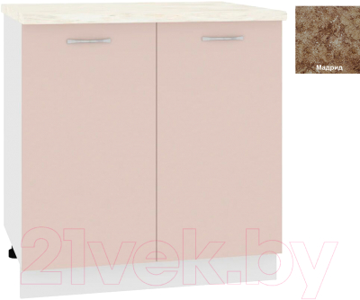 Шкаф-стол кухонный Кортекс-мебель Корнелия Лира НШ80р - фото