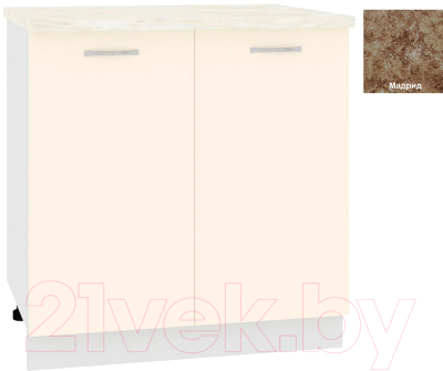 Шкаф-стол кухонный Кортекс-мебель Корнелия Лира НШ80р - фото