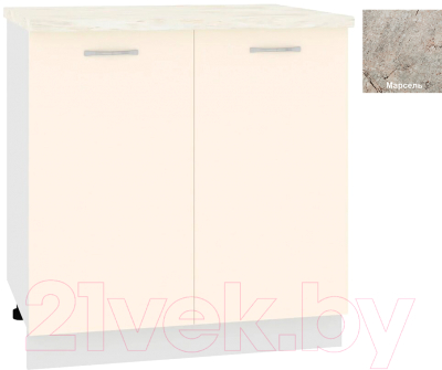 Шкаф-стол кухонный Кортекс-мебель Корнелия Лира НШ80р - фото