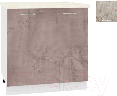 Шкаф-стол кухонный Кортекс-мебель Корнелия Лира НШ80р - фото