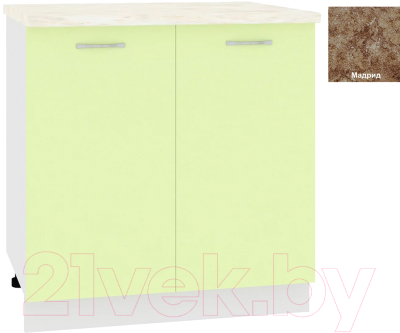 Шкаф-стол кухонный Кортекс-мебель Корнелия Лира НШ80р - фото