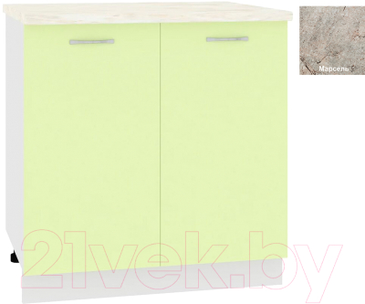 Шкаф-стол кухонный Кортекс-мебель Корнелия Лира НШ80р - фото