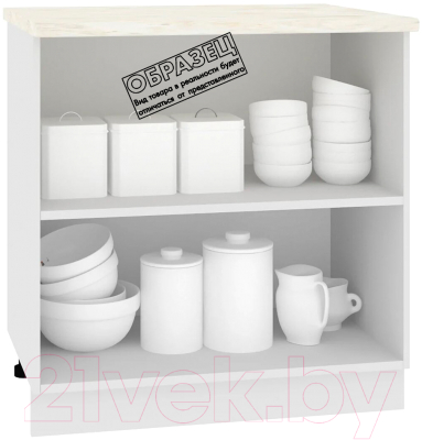 Шкаф-стол кухонный Кортекс-мебель Корнелия Лира НШ80р (сирень/марсель)