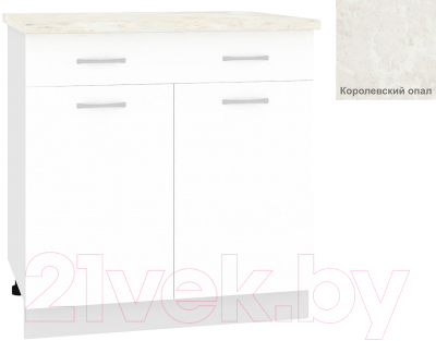 Шкаф-стол кухонный Кортекс-мебель Корнелия Лира НШ80р1ш - фото